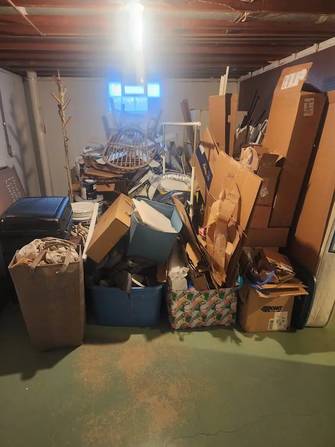 Roll-off dumpster container at job site for 2 Yard Dumpster Rental in Homosassa Springs